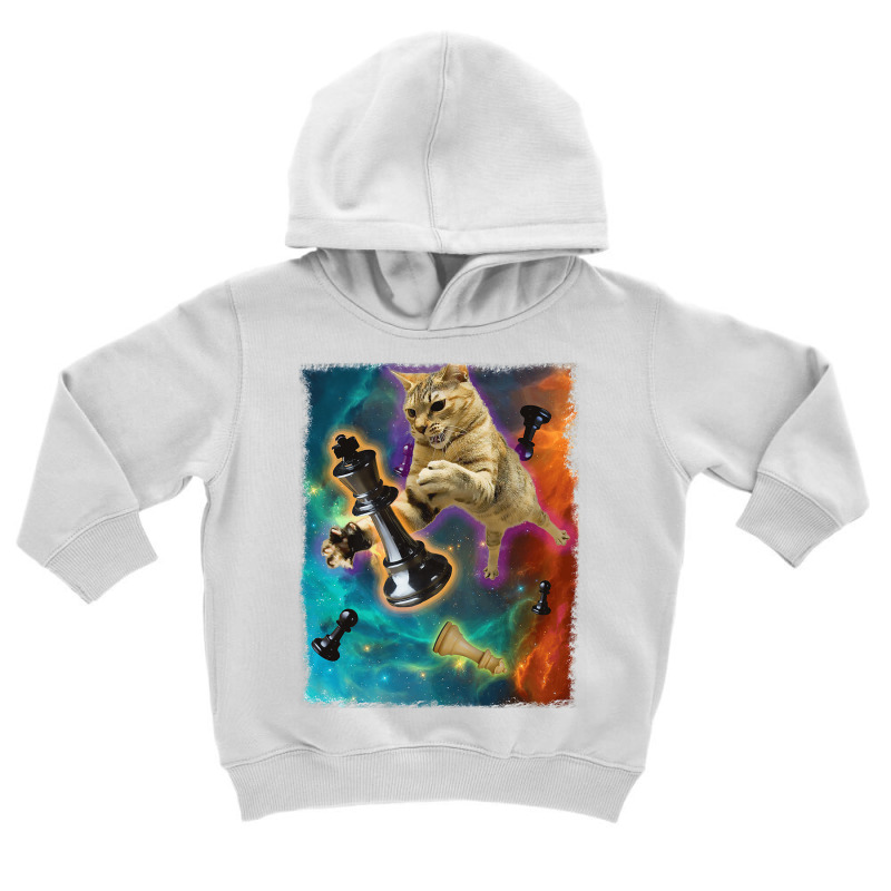 Cats In Space Chess Set Pieces Premium T Shirt Toddler Hoodie | Artistshot