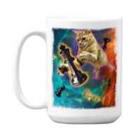 Cats In Space Chess Set Pieces Premium T Shirt 15 Oz Coffee Mug | Artistshot