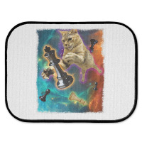 Cats In Space Chess Set Pieces Premium T Shirt Rear Car Mat | Artistshot