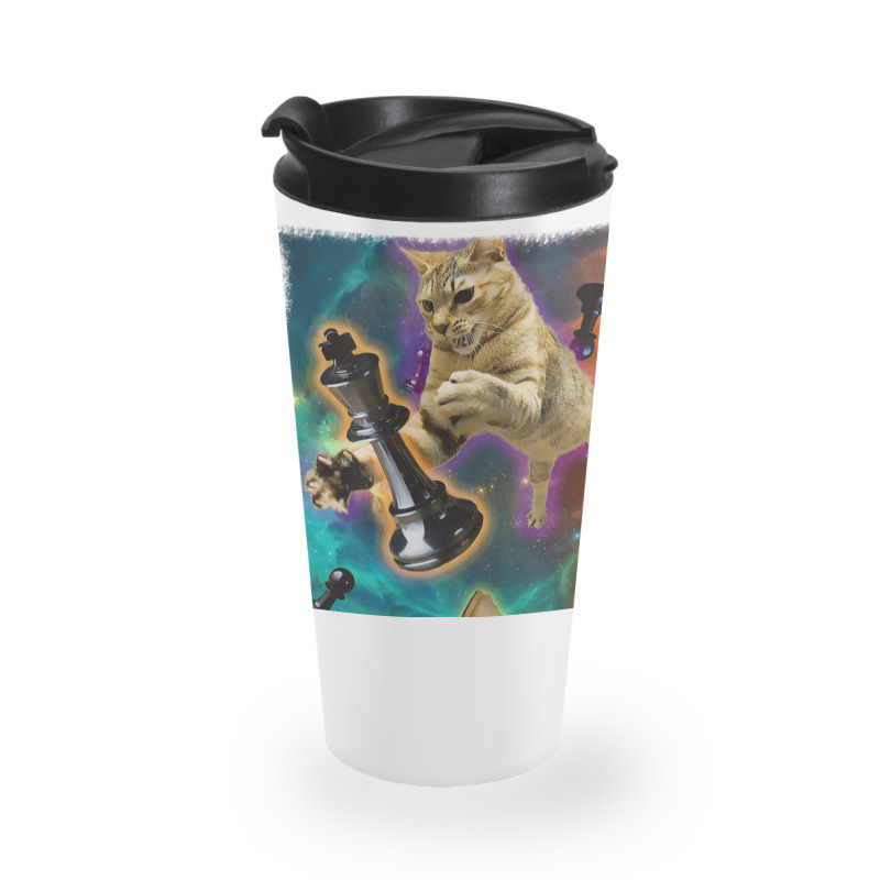 Cats In Space Chess Set Pieces Premium T Shirt Travel Mug | Artistshot