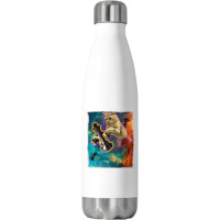 Cats In Space Chess Set Pieces Premium T Shirt Stainless Steel Water Bottle | Artistshot