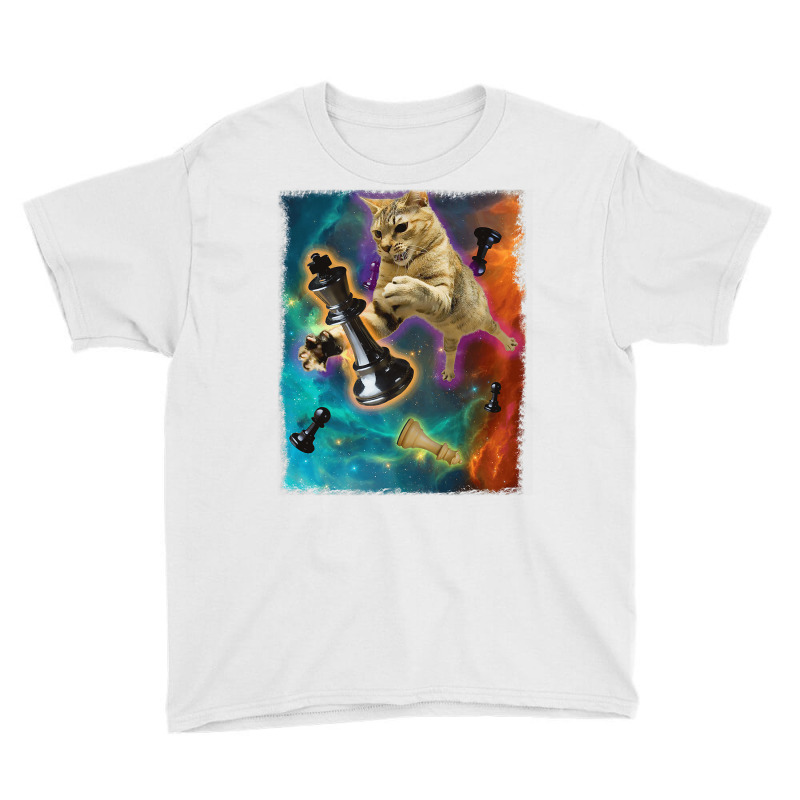 Cats In Space Chess Set Pieces Premium T Shirt Youth Tee | Artistshot