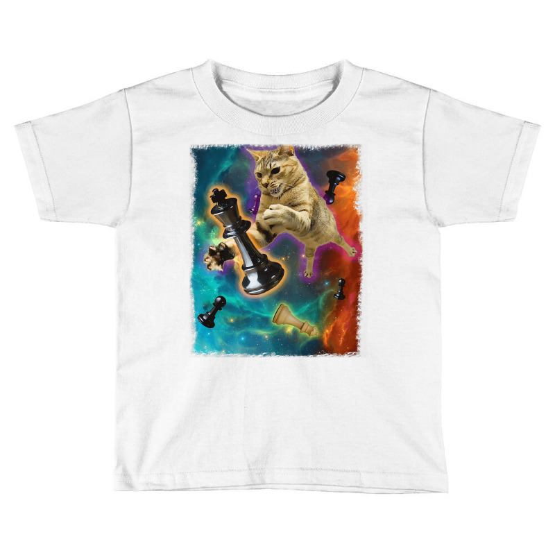 Cats In Space Chess Set Pieces Premium T Shirt Toddler T-shirt | Artistshot