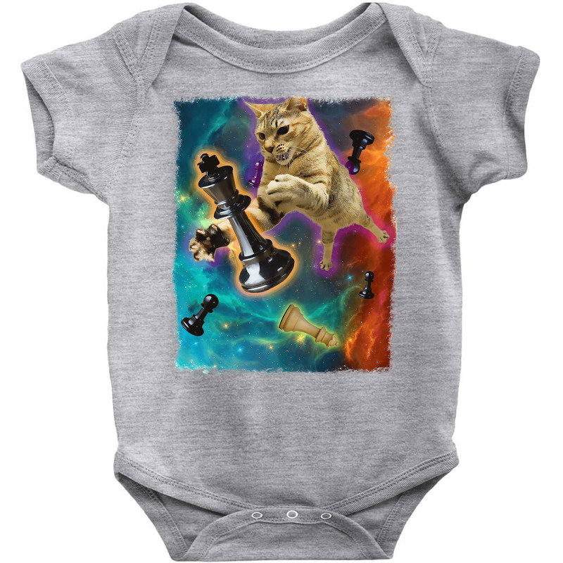 Cats In Space Chess Set Pieces Premium T Shirt Baby Bodysuit | Artistshot