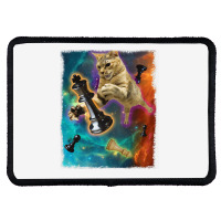 Cats In Space Chess Set Pieces Premium T Shirt Rectangle Patch | Artistshot