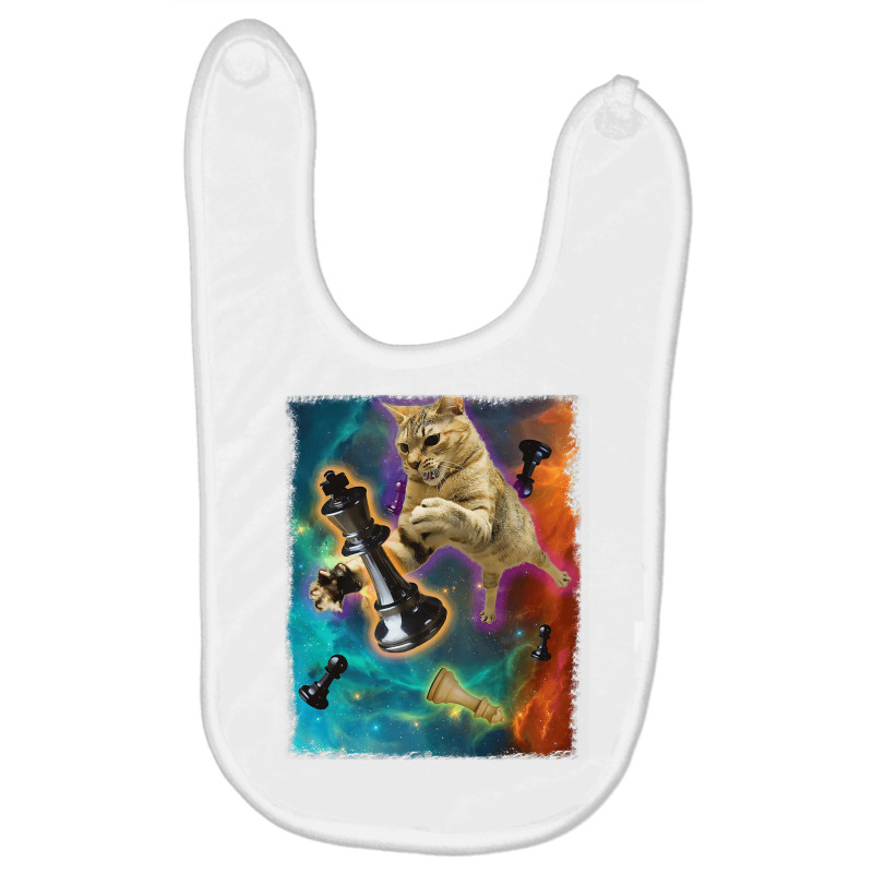 Cats In Space Chess Set Pieces Premium T Shirt Baby Bibs | Artistshot