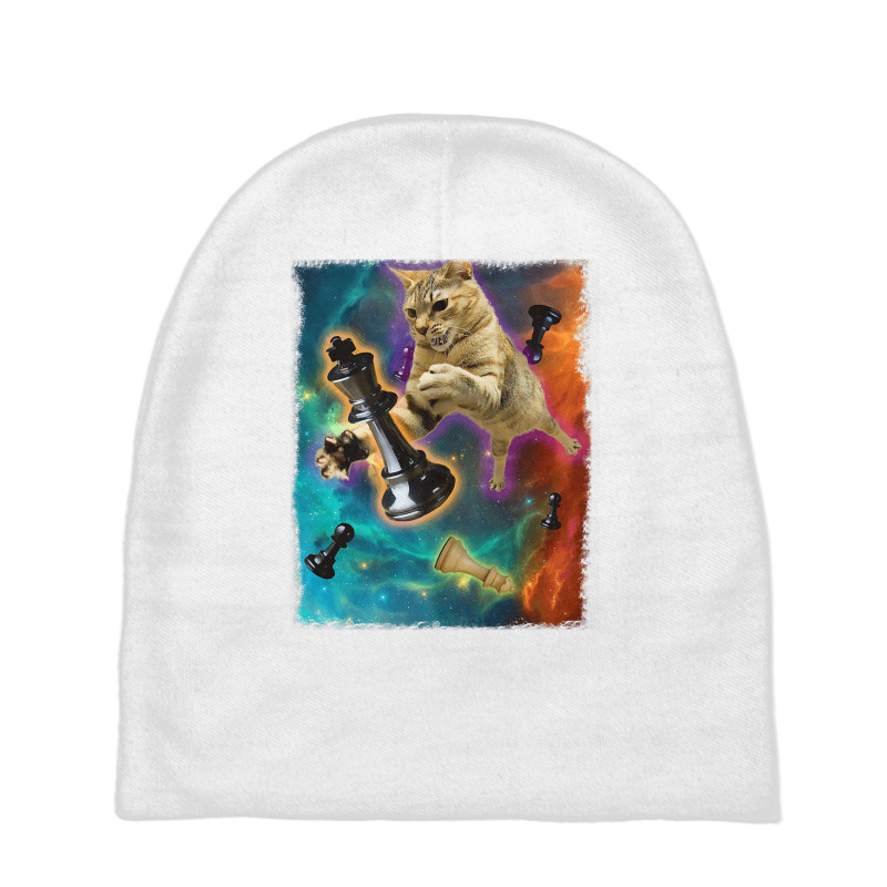 Cats In Space Chess Set Pieces Premium T Shirt Baby Beanies | Artistshot