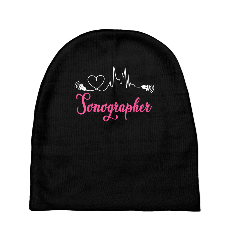 Sonographer Echo Tech Heartbeat Rdcs Cardiology Nurse T Shirt Baby Beanies by cm-arts | Artistshot