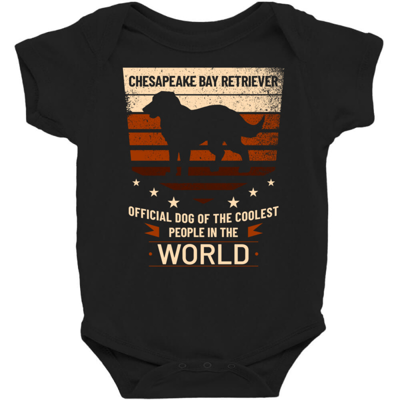 Chesapeake Bay Retriever Official Dog Of The Coolest People Pullover H Baby Bodysuit by cm-arts | Artistshot