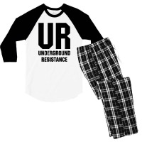 Underground Resistance 2 A Men's 3/4 Sleeve Pajama Set | Artistshot