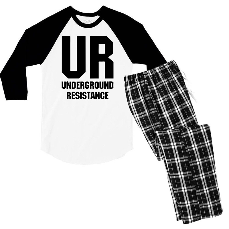 Underground Resistance 2 A Men's 3/4 Sleeve Pajama Set by cm-arts | Artistshot