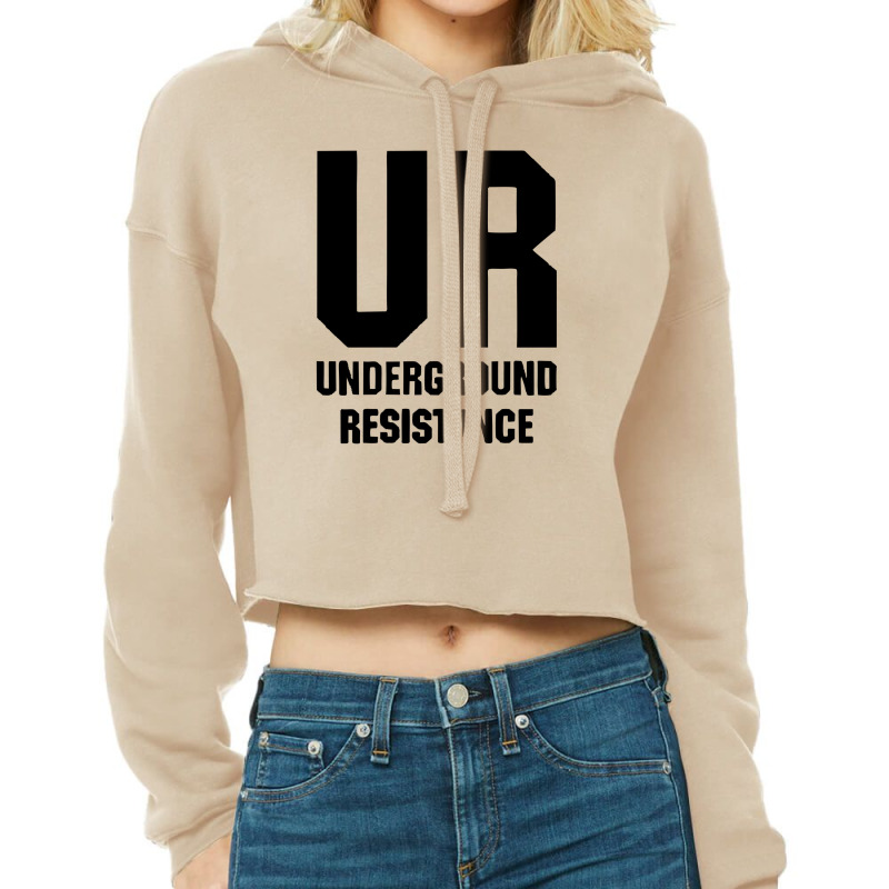 Underground Resistance 2 A Cropped Hoodie by cm-arts | Artistshot