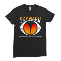 Skywarn Distressed Also Available As Non Distressed Ladies Fitted T-shirt | Artistshot