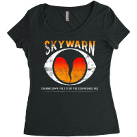 Skywarn Distressed Also Available As Non Distressed Women's Triblend Scoop T-shirt | Artistshot