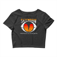 Skywarn Distressed Also Available As Non Distressed Crop Top | Artistshot