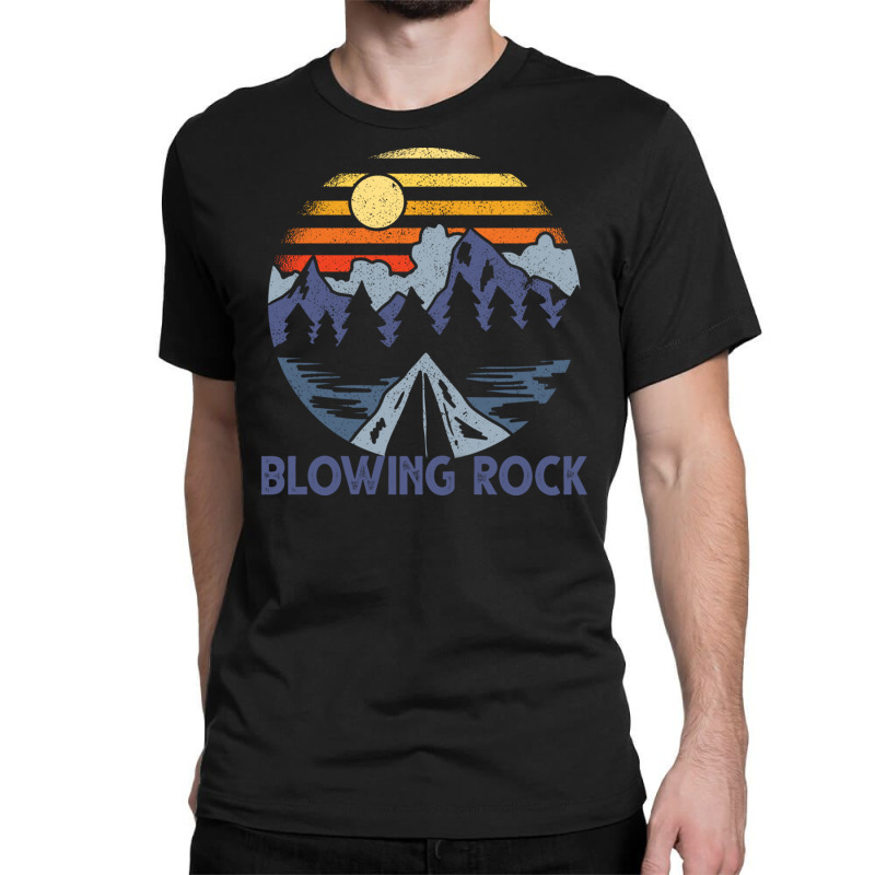 Blowing Rock, North Carolina Blue Ridge Mountains Camping Pullover Hoo Classic T-shirt by cm-arts | Artistshot