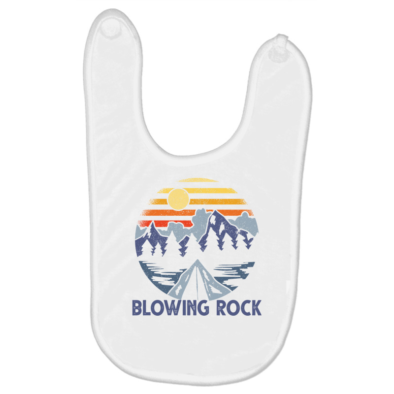 Blowing Rock, North Carolina Blue Ridge Mountains Camping Pullover Hoo Baby Bibs by cm-arts | Artistshot