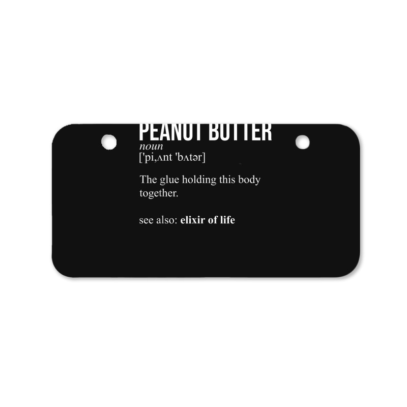 Peanut Butter Definition Peanut Butter Addiction Bicycle License Plate | Artistshot