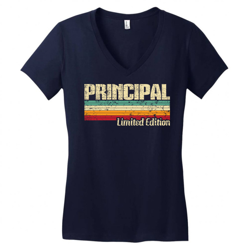 Principal Limited Edition   School Headmaster Headmistress Long Sleeve Women's V-Neck T-Shirt by cm-arts | Artistshot