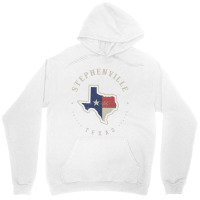 Vintage Stephenville Texas State Flag Map Souvenir Gift Long Sleeve T Unisex Hoodie | Artistshot