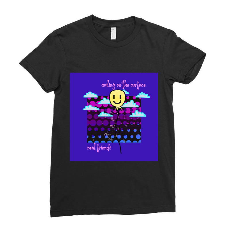 Smiling Balloon Ladies Fitted T-Shirt by cm-arts | Artistshot