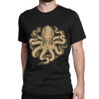 Octopus, Old School Sailor Tattoo Clipper Ship And Swallows Classic T-shirt | Artistshot