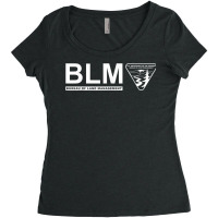 The Original Blm -bureau Of Land Management (white) Women's Triblend Scoop T-shirt | Artistshot