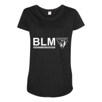 The Original Blm -bureau Of Land Management (white) Maternity Scoop Neck T-shirt | Artistshot