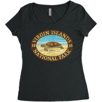 Jcombs Virgin Islands National Park, Sea Turtle On Beach Women's Triblend Scoop T-shirt | Artistshot