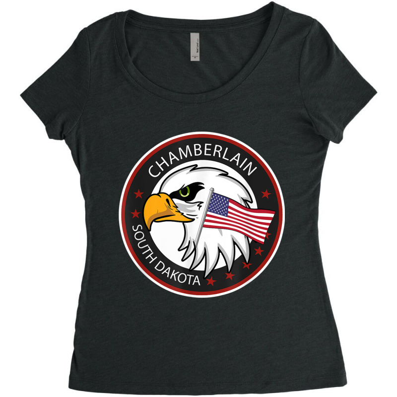 Chamberlain Sd South Dakota T Shirt Women's Triblend Scoop T-shirt by cm-arts | Artistshot