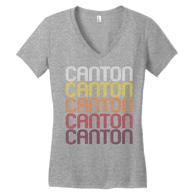 Canton, Sd  Vintage Style South Dakota T Shirt Women's V-neck T-shirt | Artistshot