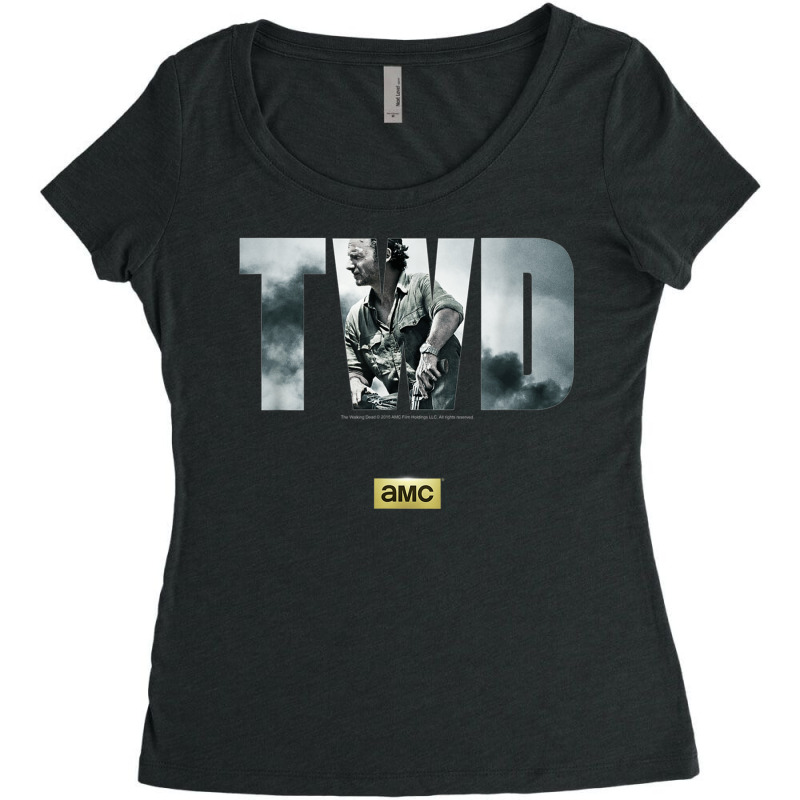 The Walking Dead Season 6 Women's Triblend Scoop T-shirt by DevynGiorgio | Artistshot