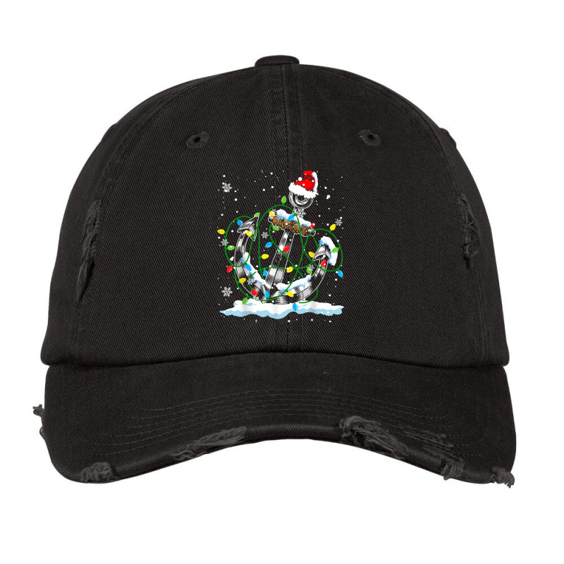 Santa Anchor Cool Christmas Lights Boating Sailing Boat Ship Vintage Cap | Artistshot