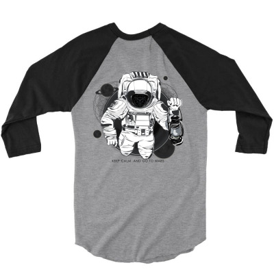 Invasion To Mars 3/4 Sleeve Shirt Designed By Hadwinmallin