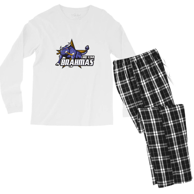 Lone Star Brahmas Men's Long Sleeve Pajama Set by Irvins | Artistshot