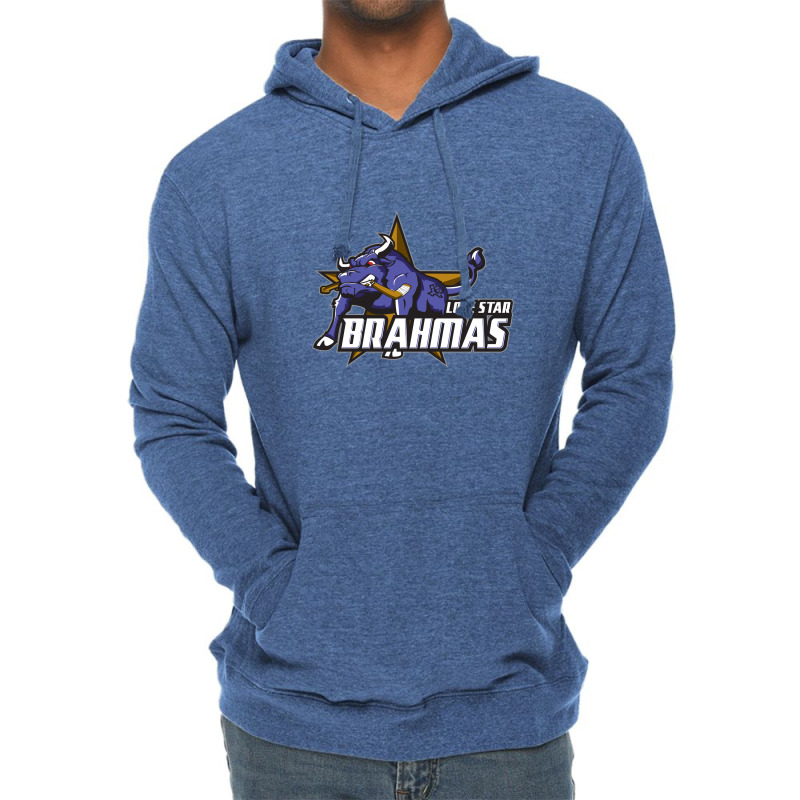 Lone Star Brahmas Lightweight Hoodie by Irvins | Artistshot