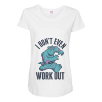 Funny Monsters Inc. Sulley Work Out Graphic Maternity Scoop Neck T-shirt | Artistshot