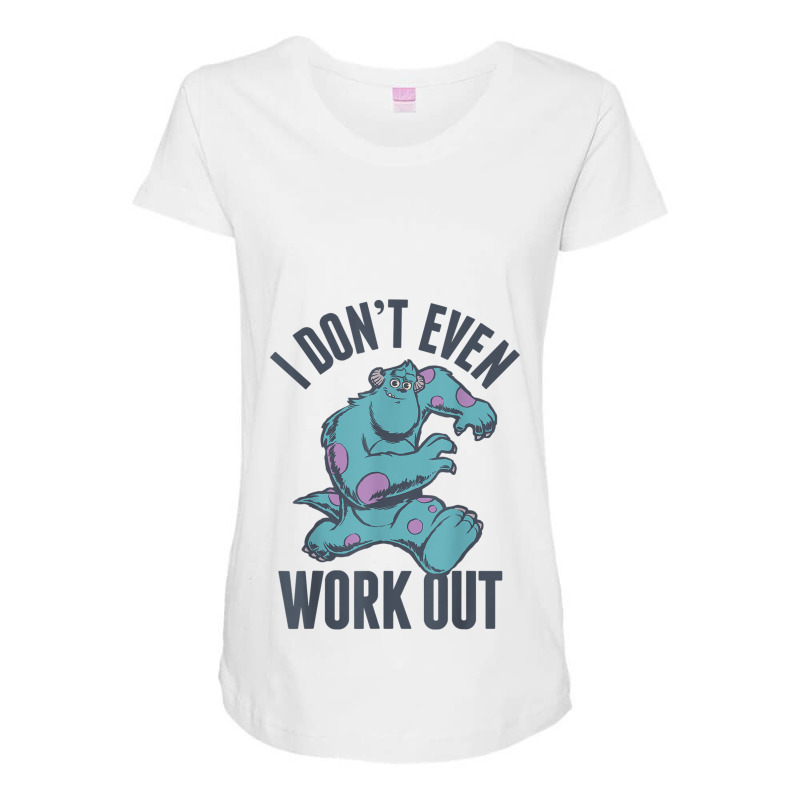 Funny Monsters Inc. Sulley Work Out Graphic Maternity Scoop Neck T-shirt by CharlizeShanon | Artistshot