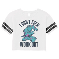 Funny Monsters Inc. Sulley Work Out Graphic Scorecard Crop Tee | Artistshot