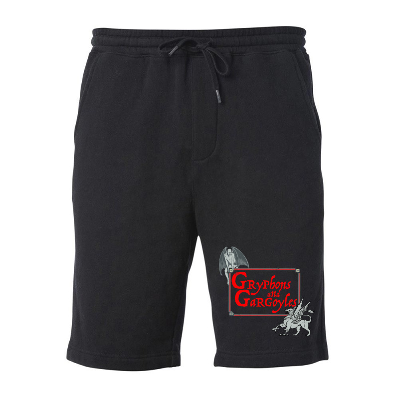 Gryphons And Gargoyles Fleece Short by cm-arts | Artistshot