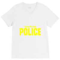 City Of Houston Police Officer Texas Policeman Uniform Duty Long Sleev V-neck Tee | Artistshot