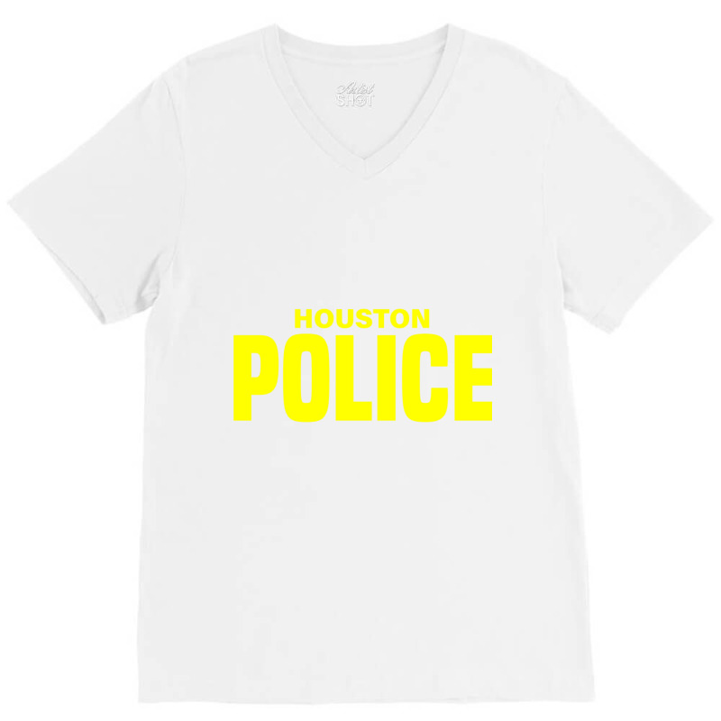 City Of Houston Police Officer Texas Policeman Uniform Duty Long Sleev V-neck Tee | Artistshot