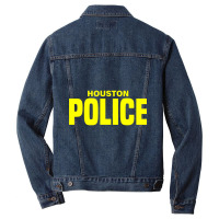 City Of Houston Police Officer Texas Policeman Uniform Duty Long Sleev Men Denim Jacket | Artistshot