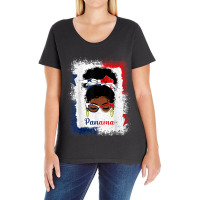 Messy Bun Panamanian Panama Flag Womens Woman Girl Ladies Curvy T-shirt | Artistshot