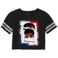 Messy Bun Panamanian Panama Flag Womens Woman Girl Scorecard Crop Tee | Artistshot