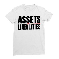 Assets Over Liabilities For Accounting And Accountant Long Sleeve T Sh Ladies Fitted T-shirt | Artistshot