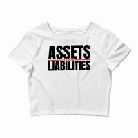 Assets Over Liabilities For Accounting And Accountant Long Sleeve T Sh Crop Top | Artistshot