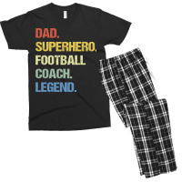 Football Coach Dad 144 Men's T-shirt Pajama Set | Artistshot