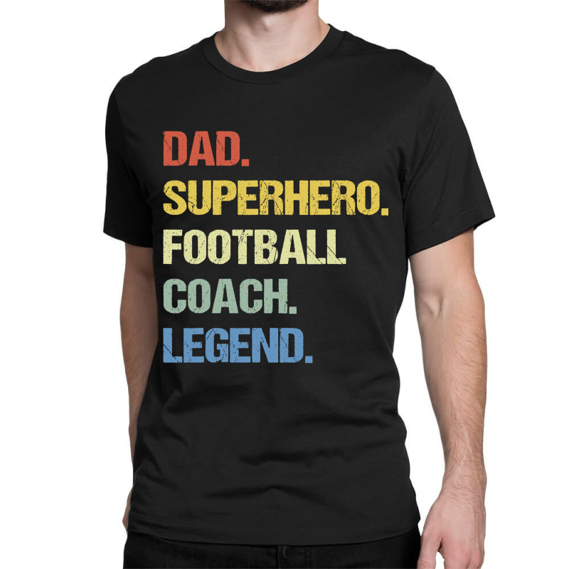 Football Coach Dad 144 Classic T-shirt by cm-arts | Artistshot