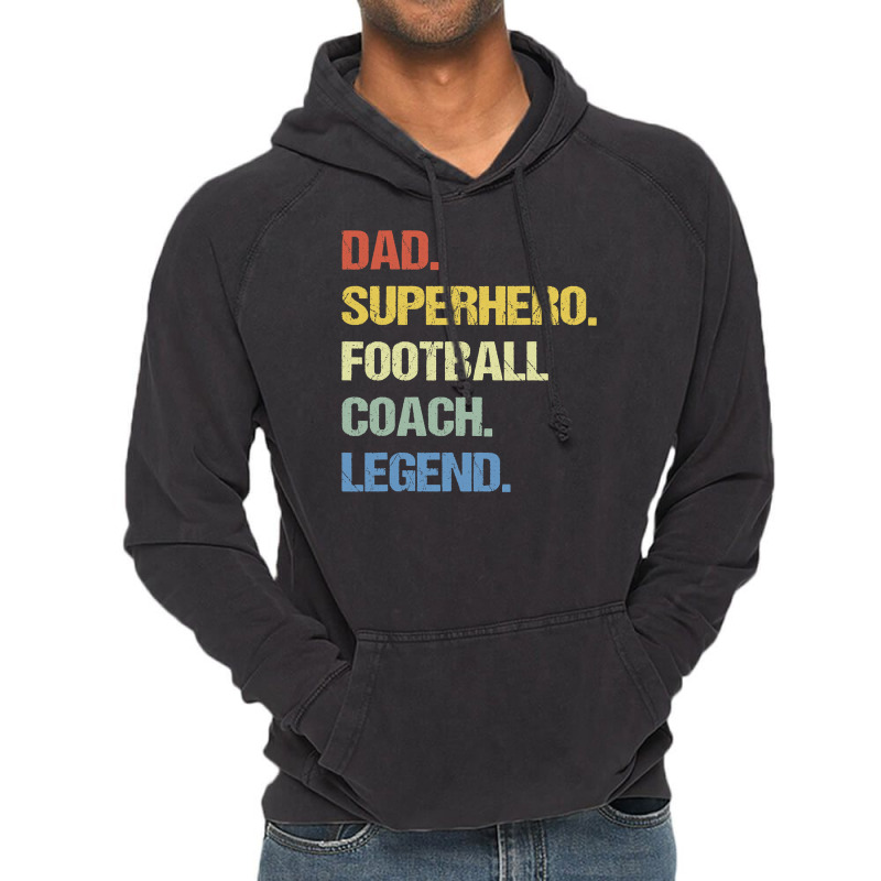 Football Coach Dad 144 Vintage Hoodie by cm-arts | Artistshot